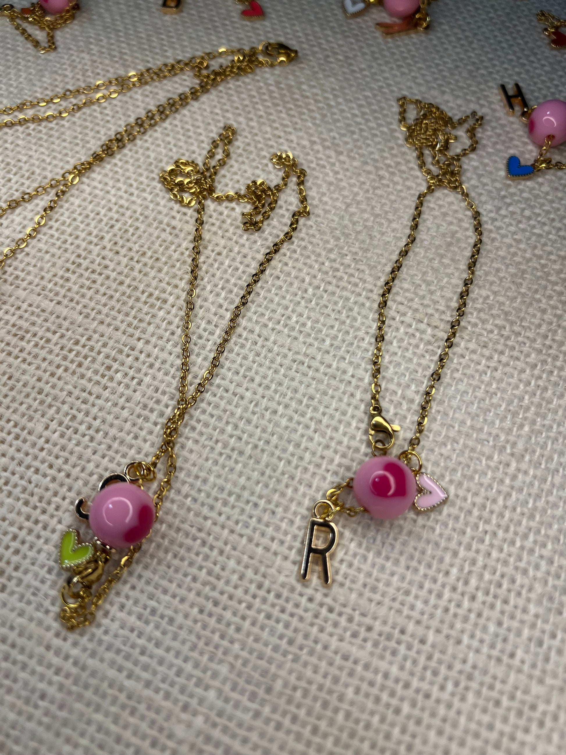 Heart and initials Necklace