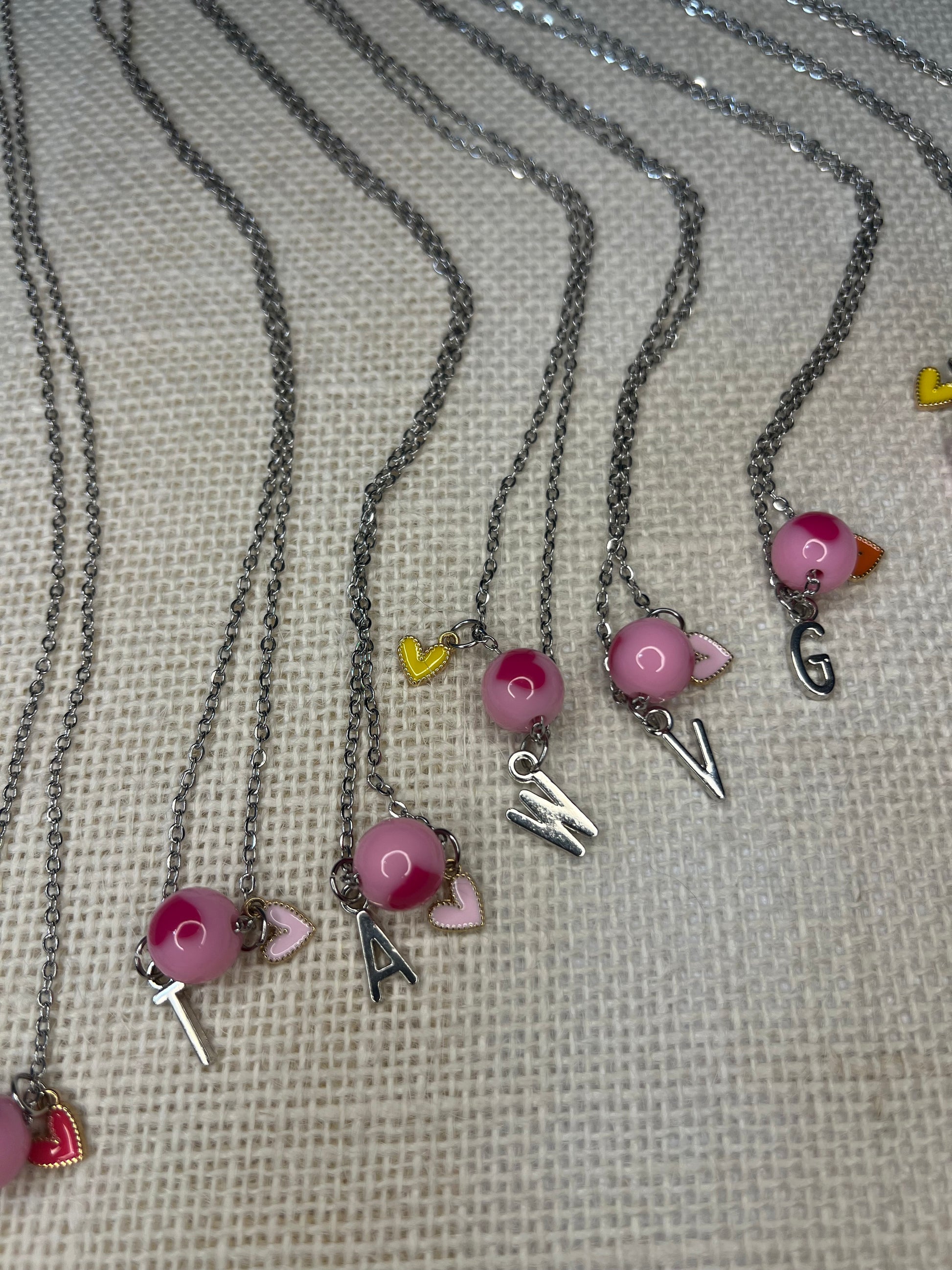 Heart and initials Necklace