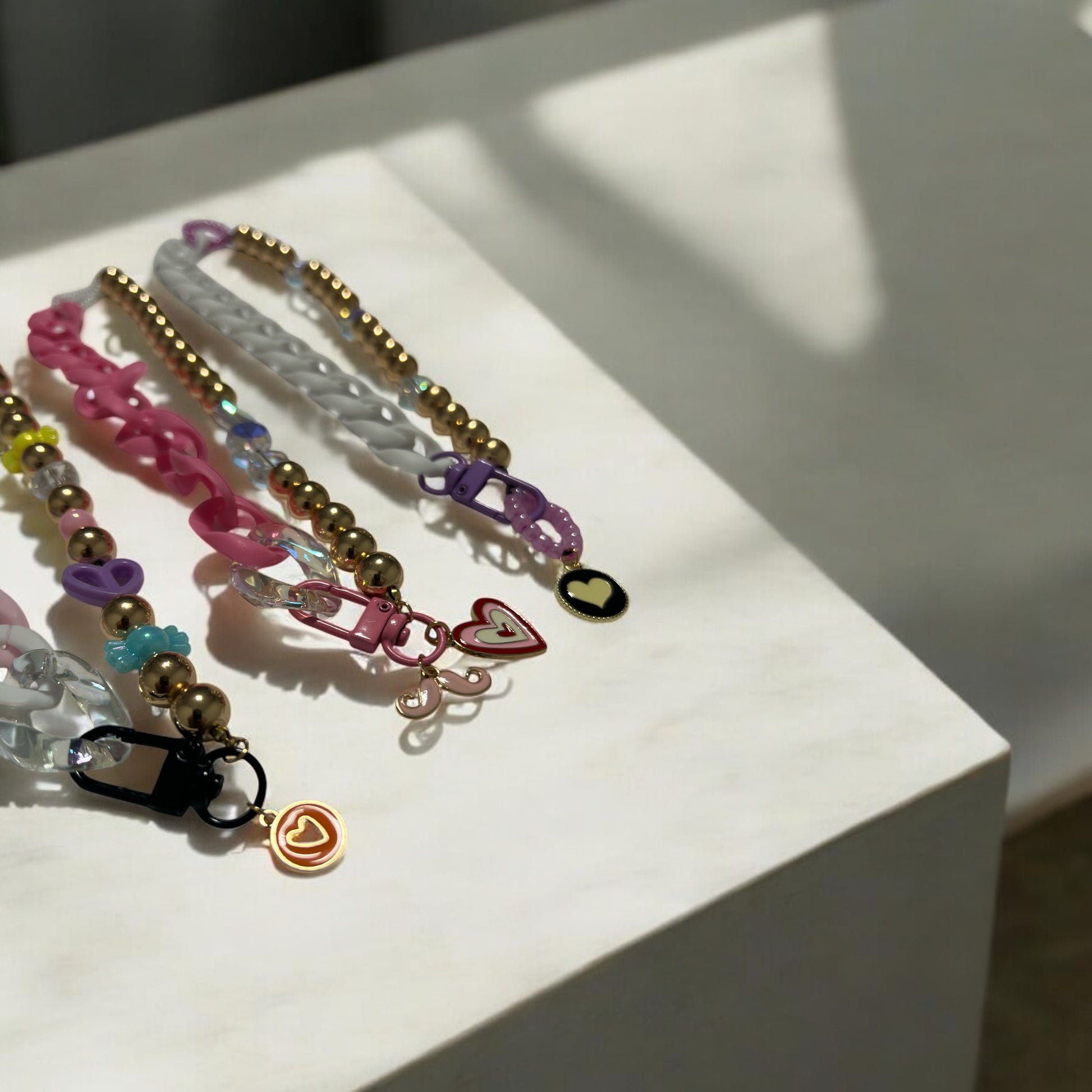 Colour chain necklace