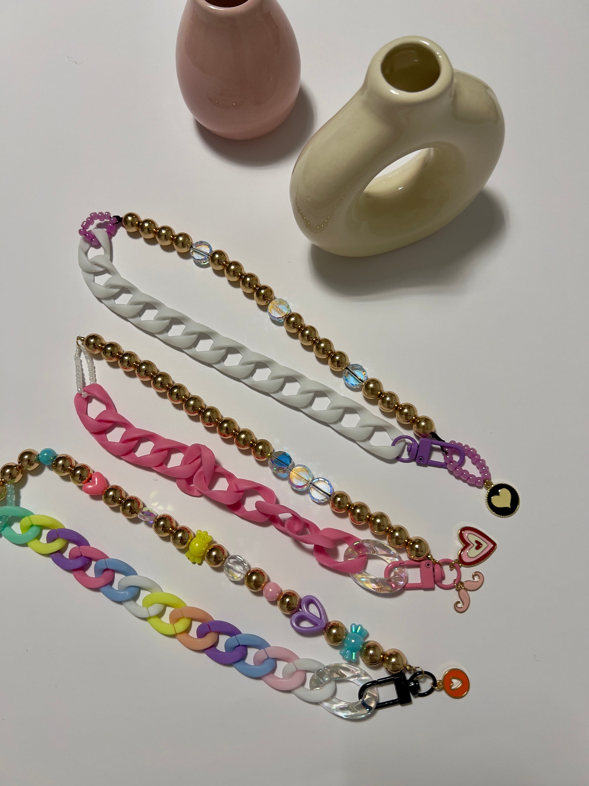 Colour chain necklace