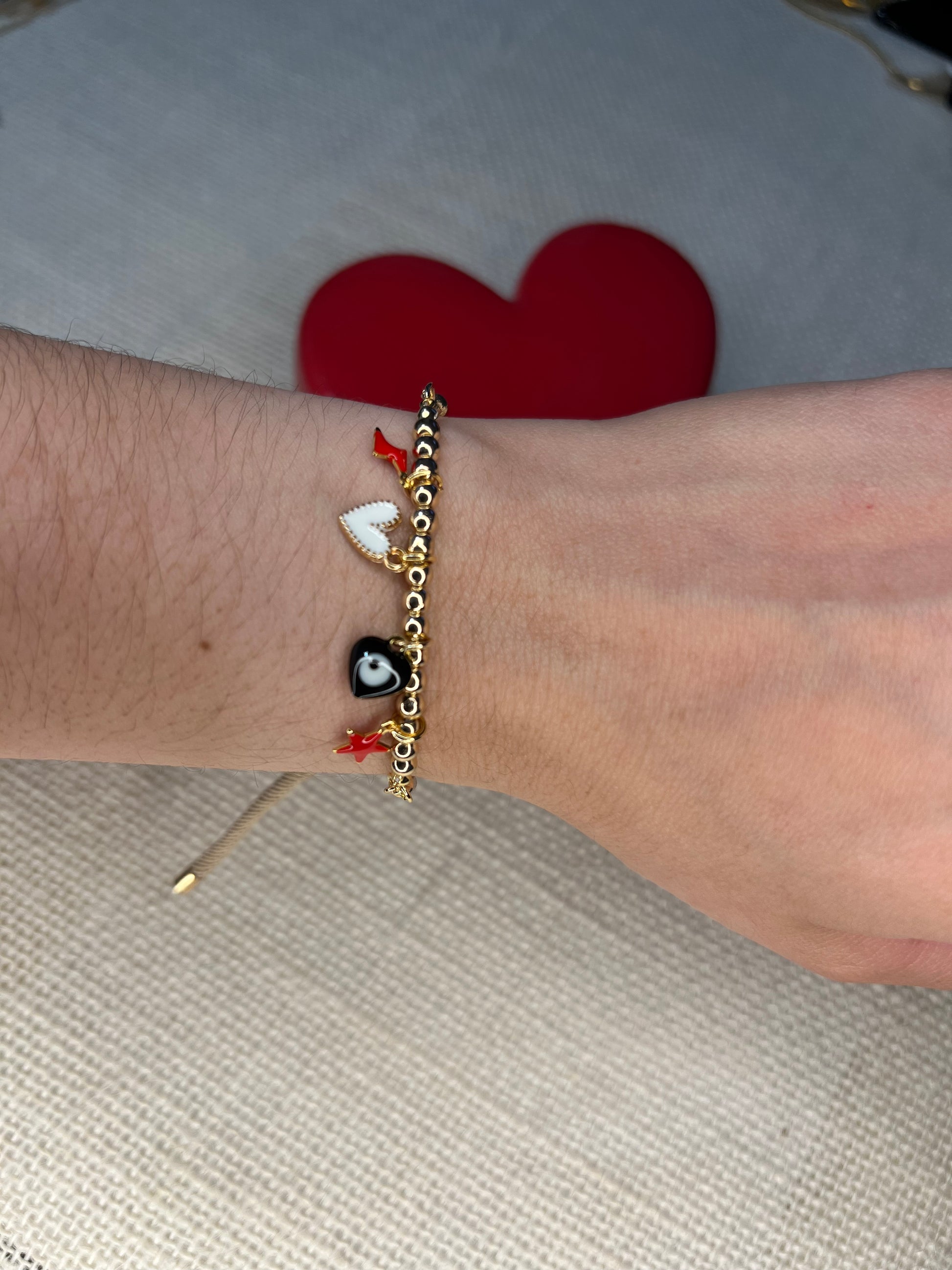 Gold love bracelet