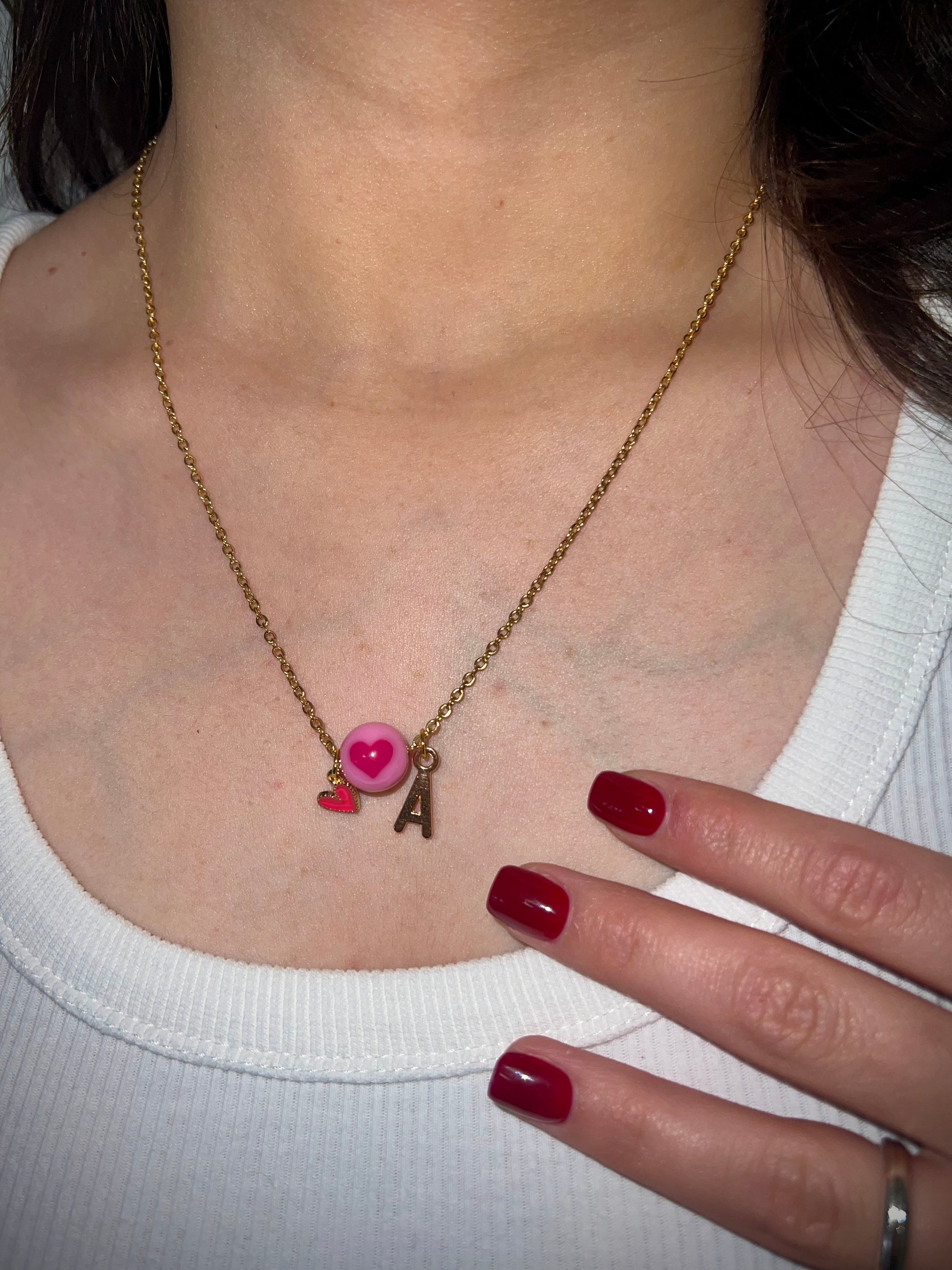 Heart and initials Necklace